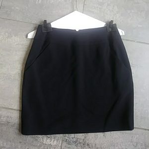 DONNA KARAN DARK NAVY WOOL SKIRT, 2
